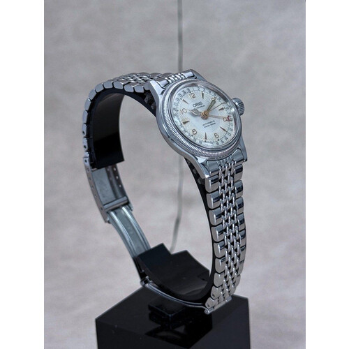 28mm • 2000s Ladies Big Crown Oris Pointer Date Automatic ref.7464